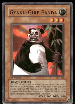 Gyaku-Gire Panda DCR-021 Dark Crisis Yu-Gi-Oh 1st Edition LP - Image 1