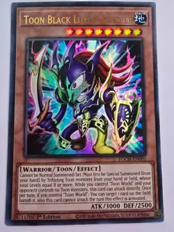 Yugioh! Toon Black Luster Soldier 1st Edition Ultra Rare TOCH-EN001 (NM) - Image 1