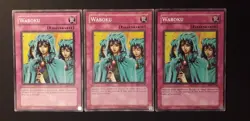 Yu-Gi-Oh! 3x Waboku, SDY-G036, Common, 2. Auflage, Deutsch, EX/GD/GD - Image 1