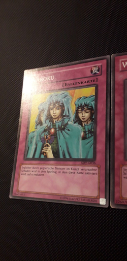 Yu-Gi-Oh! 3x Waboku, SDY-G036, Common, 2. Auflage, Deutsch, EX/GD/GD - Image 2