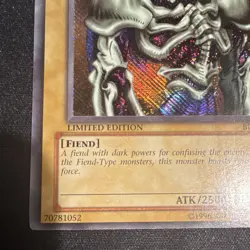 Konami Yu-Gi-Oh! Summoned Skull BPT-002 Secret Rare Foil Small Imprints - Image 5