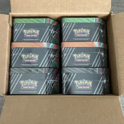 Pokemon Hidden Potential Tin Case - Opened Case - 6 Sealed Tins - Image 2