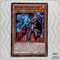 Brotherhood of the Fire Fist - Leopard - LTGY-EN027 - Common 1st Edition Yugioh - Image 1