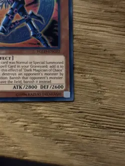 Dark Magician of Chaos Ultra Rare YGLD-ENC02 NM - Image 5