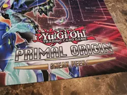Vintage YUGIOH Game Mat Primal Origin Sneak Peak Konami 2011 - Image 2