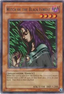 Yugioh - Witch of the Black Forest - MRD-116 Rare NM - Plus Free Holo Card - Image 1