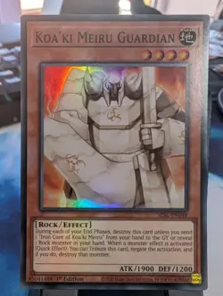 YuGiOh! Koa'ki Meiru Guardian SESL-EN048 Super Rare 1st Ed - Image 1