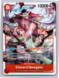 Edward.Newgate OP16-003 Super Rare The Time of Battle One Piece Foil Near Mint - Image 1