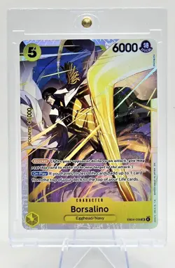 One Piece CCG Borsalino EB04-058 SR Holo Foil Card Extra Booster English - Image 1