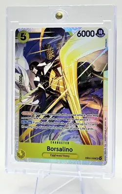 One Piece CCG Borsalino EB04-058 SR Holo Foil Card Extra Booster English - Image 3