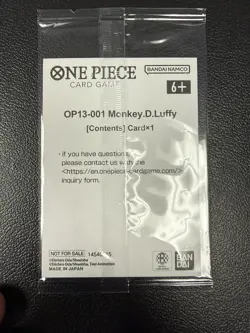One Piece TCG English Ichiban Kuji Monkey D. Luffy Promo (OP13-001) NEW SEALED - Image 4