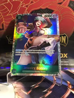 Jewelry Bonney OP07-026 Reprint SR ONE PIECE Tcg Card Game NM GREEN - Image 1