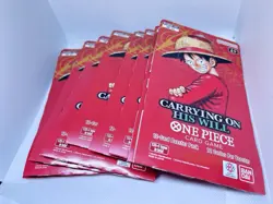 x9 One Piece TCG Carrying On His Will Sleeved Packs OP-13 ENGLISH FAST SHIPPING - Image 1