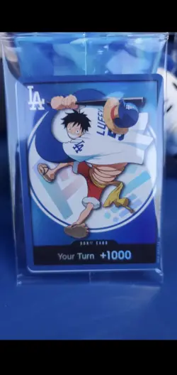 Bandai One Piece CCG Don!! Card Monkey D. Luffy dodgers Promo Foil English - Image 3