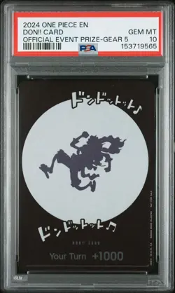 2024 ONE PIECE PROMOS OFFICIAL EVENT PRIZE-GEAR 5 DON!! CARD PSA 10 - Image 1