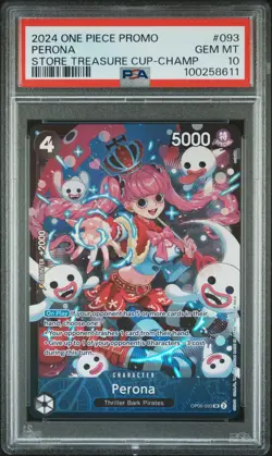 2024 ONE PIECE PROMOS STORE TREASURE CUP-CHAMP #093 PERONA PSA 10 - Image 1