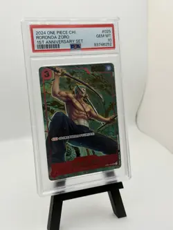2024 One Piece Chinese 1st Anniversary Set OP01-025 Roronoa Zoro PSA 10 GEM MINT - Image 1