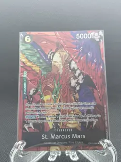 Bandai One Piece Card Game St. Marcus Mars OP13-091 Alt Art Special Foil 5000 6C - Image 1