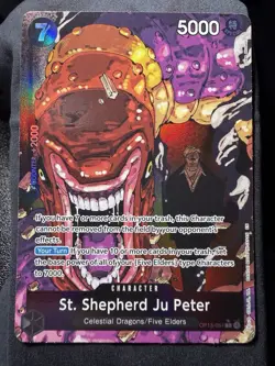 Bandai One Piece St. Shepherd Ju Peter OP13-084 SP Alt Art Foil 5000 Eng - Image 1