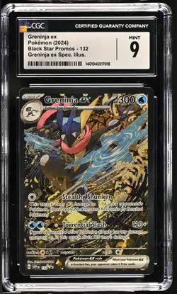 Pokemon Greninja ex 132 Ultra Rare Black Star Promo Shrouded Fable - CGC 9 - Image 1