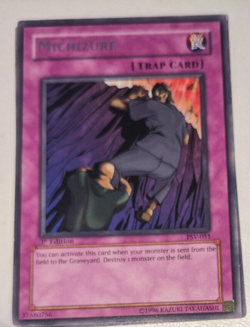 Yu-Gi-Oh!, Michizure, 1996 First Edition Rare, PSV-051, 1st Edition, LP - Image 2