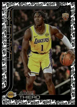 Adou Thiero 2025-26 Topps #236 Foil Pattern RC Los Angeles Lakers - Image 1