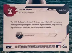 💥2026 Topps Now 💥JORDAN WALKER Gold Foil 40/50 Road to Opening Day OD-242 - Image 2