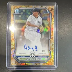 Topps Bowman Chrome 1st Henry Lalane Yankees Autograph Snack Pack 1/5 Ultra Rare - Image 1