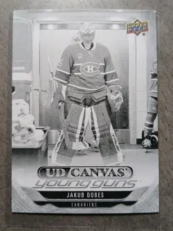 2024-25 Upper Deck Extended Series UD Canvas Young Guns Black Jakub Dobes C-361 - Image 1