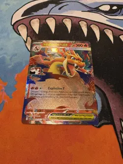 Mega Charizard Y ex 022/217 Ascended Heroes Holo Prize Pack Series 9 STAMPED NM - Image 1