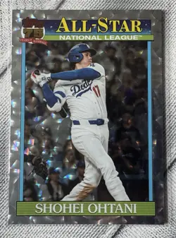 2026 Topps Series 2 All-Star Shohei Ohtani #91AS-50 Crackle Foil Dodgers - Image 1