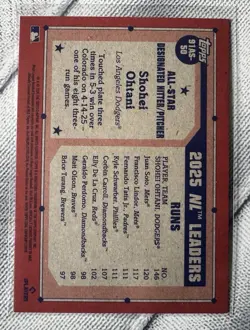 2026 Topps Series 2 All-Star Shohei Ohtani #91AS-50 Crackle Foil Dodgers - Image 2