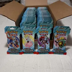 Pokemon TCG Journey Together Sleeved Booster Case 144 Pack Display & Surging lot - Image 2