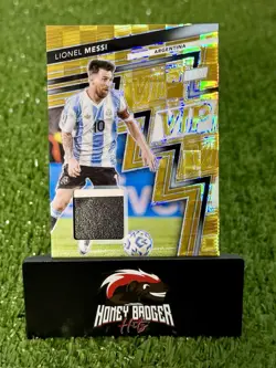 2025 Panini National VIP Lionel Messi Game Used Patch Gold Pandora Prizm /10 SSP - Image 1