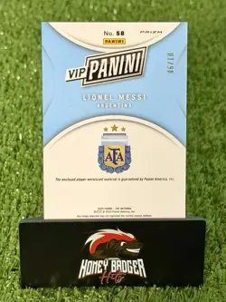 2025 Panini National VIP Lionel Messi Game Used Patch Gold Pandora Prizm /10 SSP - Image 2