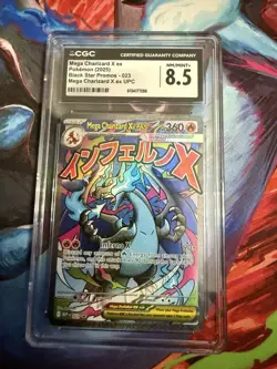 The Pokemon Company CGC 8.5 Mega Charizard X EX #023 Holo Promo 2025 EN - Image 1