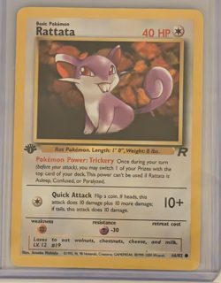 1st Edition Team Rocket Pokemon Card Lot WOTC Dark Raticate Oddish Koffing Manke - Image 3
