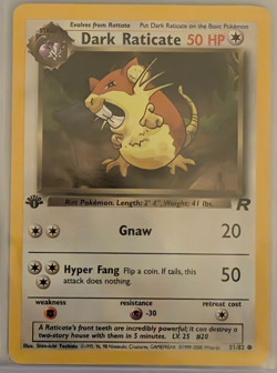 1st Edition Team Rocket Pokemon Card Lot WOTC Dark Raticate Oddish Koffing Manke - Image 4
