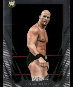 2026 Topps Chrome WWE #7 "Stone Cold" Steve Austin Base Card - Image 1