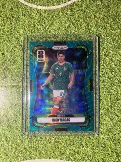 Obed Vargas Panini World Cup Prizm NUMBERED /99 TEAL WAVE PRIZM BRAND NEW 2026 ! - Image 1
