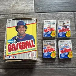 NEW 1989 FLEER BASEBALL WAX BOX 36 SEALED PACKS 4 CELLO LOT POSS GRIFFEY RIPKEN - Image 1