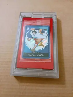 Dodgers One Piece Monkey D. Luffy Promo Card Factory Sealed + Straw Hat 2026 - Image 5