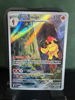 Armarouge Scarlet & Violet Base Illustration Rare Holo Pokemon TCG Card 203/198 - Image 1