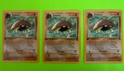 Pokemon TCG Kabuto Fossil 1st Edition Common Card 50/62 3 count - Image 1