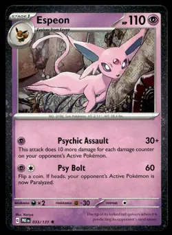 Espeon - (Cosmos Holo) Miscellaneous Cards & Products Holo 033/131 Pokemon TCG - Image 1