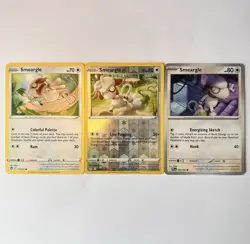 Smeargle Pokemon TCG Lot 3 ENG Holo/Regular Cards 137/195 128/203 080/094 - Image 1