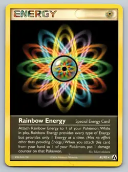 Pokemon Card 2006 EX Legend Maker Rainbow Energy 81/92 Rare Non Holo LP - Image 1