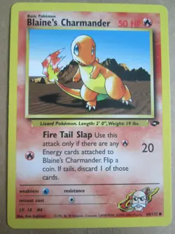Blaine's Charmander - 60/132 - Common WOTC TCG—Gym Challenge Pokemon Card - Image 1