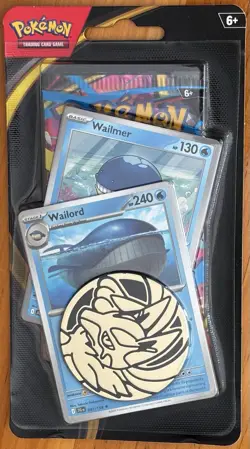 POKEMON TCG MEGA EVOLUTION BOOSTER PACK, 2 PROMO CARDS, WAILORD & WAILMER - Image 1