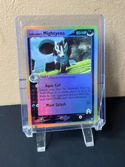 2004 Team Aqua's Mightyena 30/95 Reverse Holo Pokemon Card - Team Magma/Aqua Set - Image 1